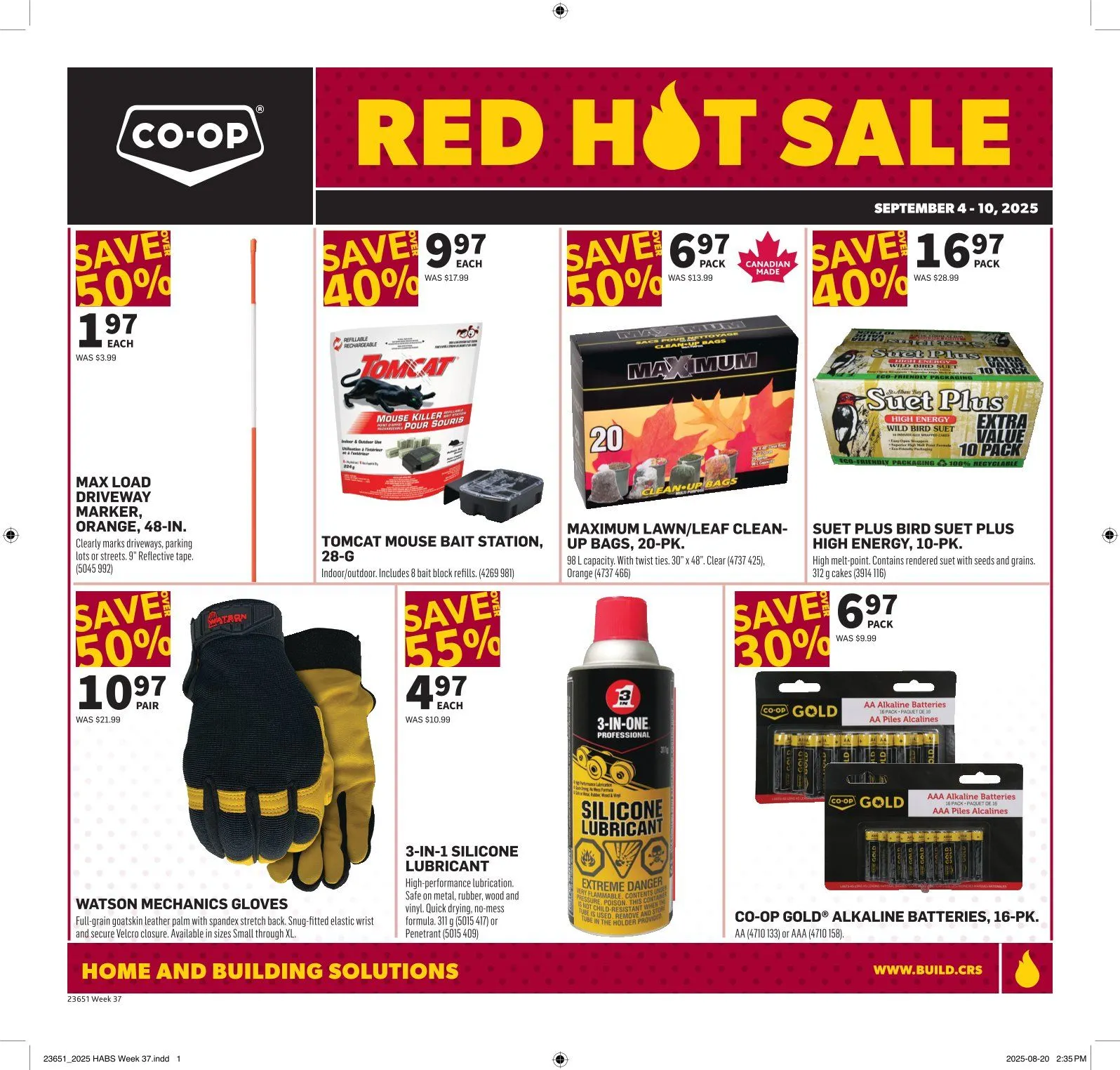 Co-op Home Centre Sales from September 4 to September 10 2025 - flyer page 1