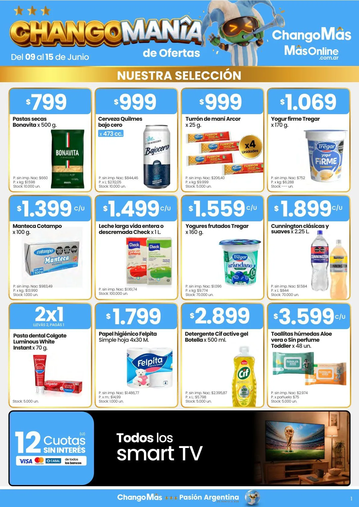 Ofertas de Changomas Ofertas 9 de junio al 15 de junio 2026 - Página 1 del catálogo