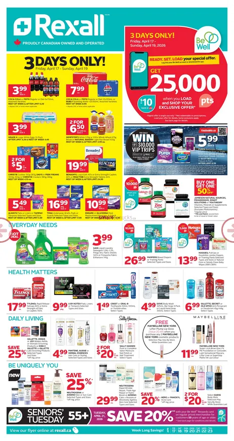 Rexall Sales from April 17 to April 23 2026 - flyer page 1
