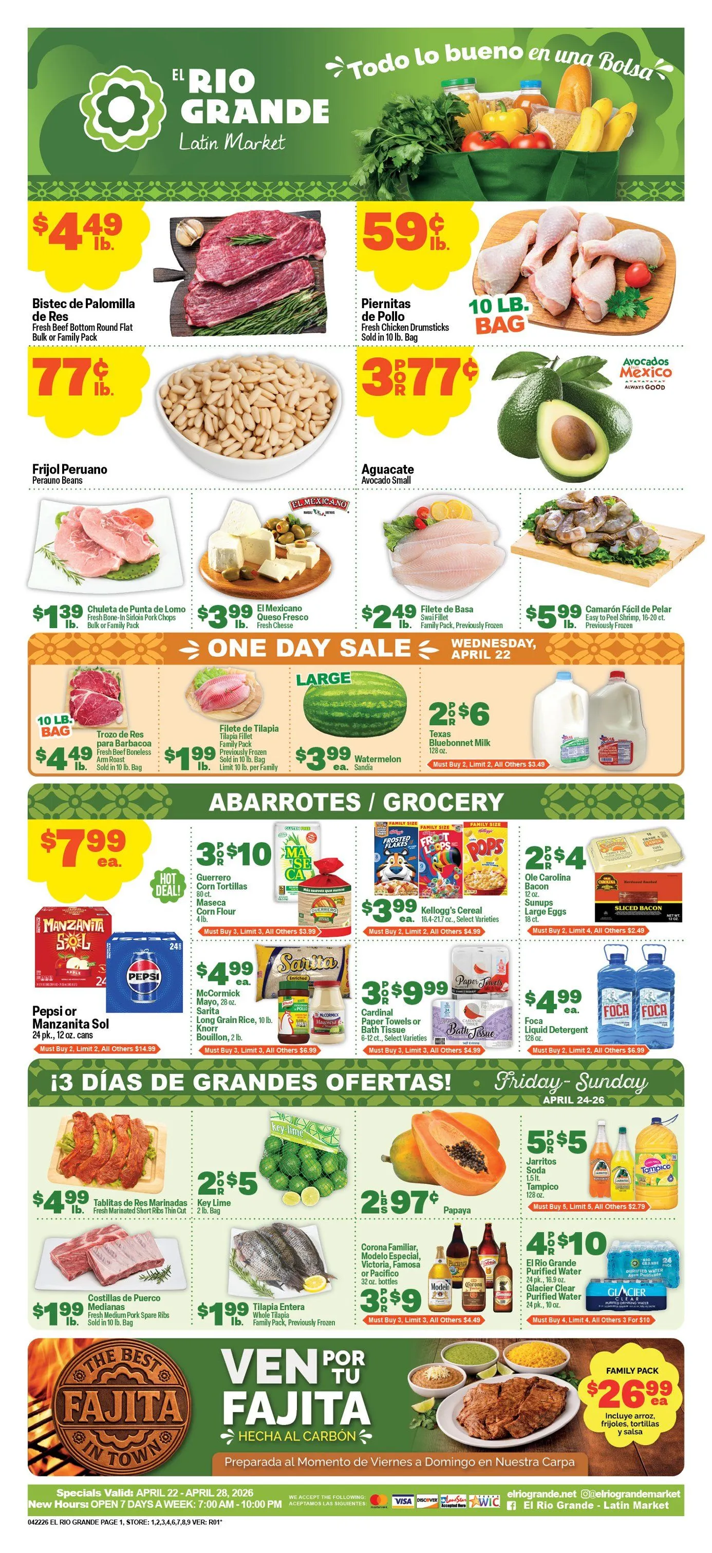 Weekly ad El Rio Grande Sales from April 22 to April 28 2026 - Page 