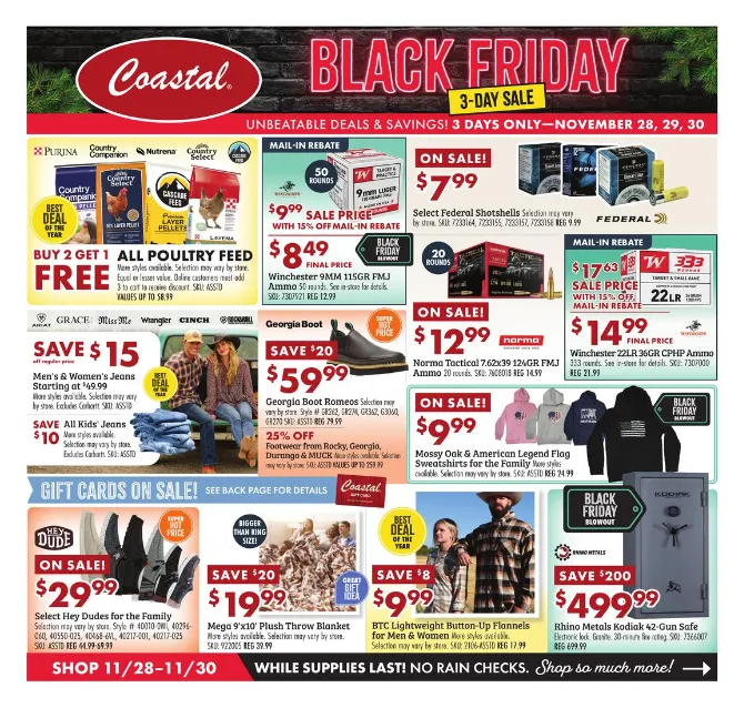 Weekly ad Coastal Farm & Ranch Sales from November 28 to November 30 2025 - Page