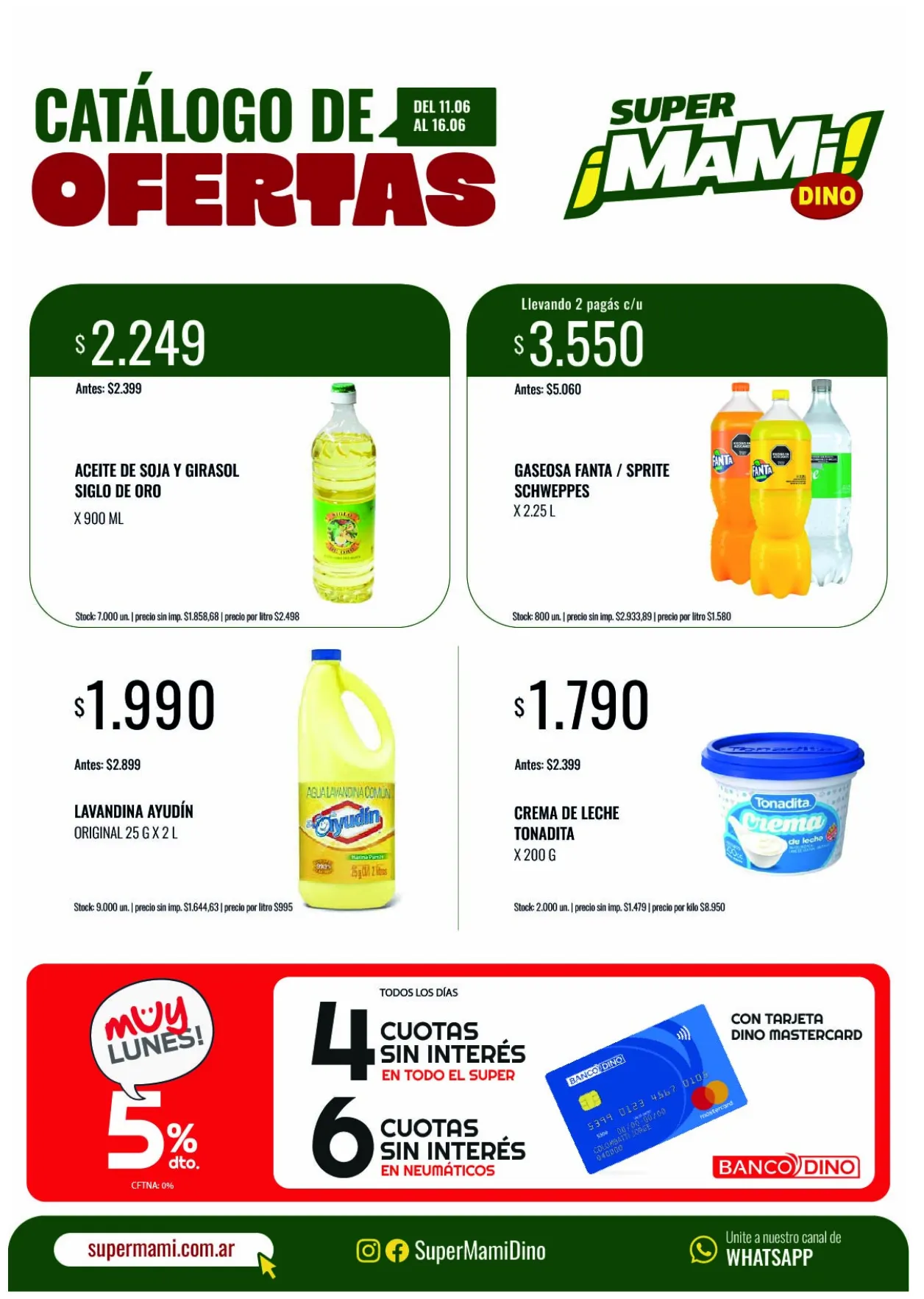 Ofertas de Super Mami Ofertas 11 de junio al 16 de junio 2026 - Página 1 del catálogo
