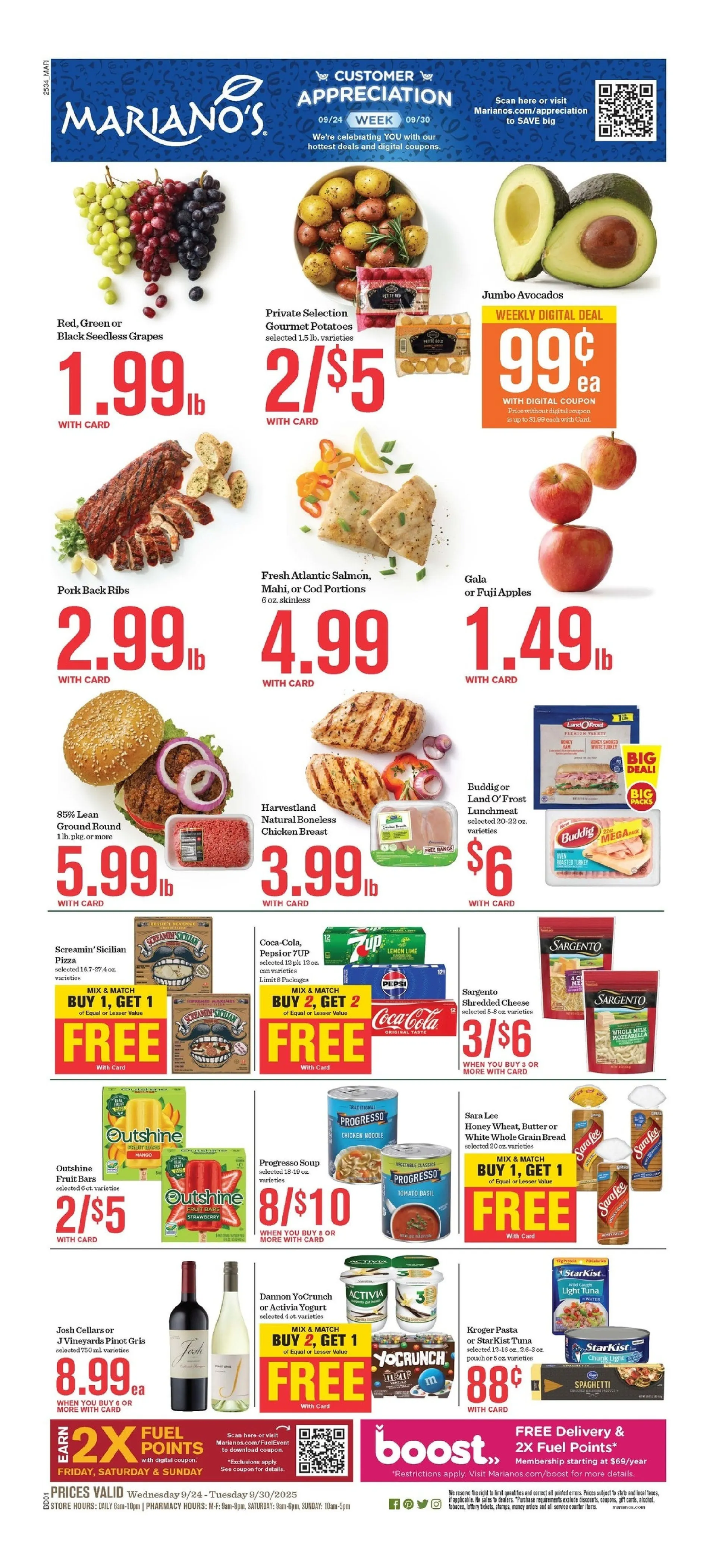 Weekly ad Mariano's Sales from September 24 to September 30 2025 - Page 1