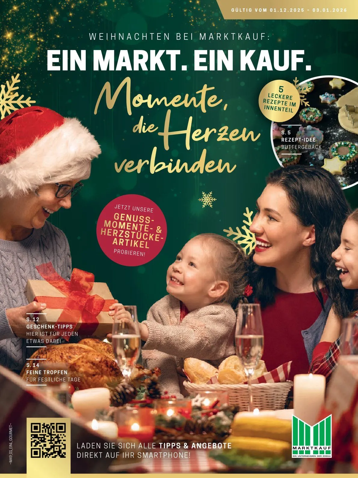 Marktkauf  von 1. Dezember bis 3. Januar 2026 - Prospekt seite 1