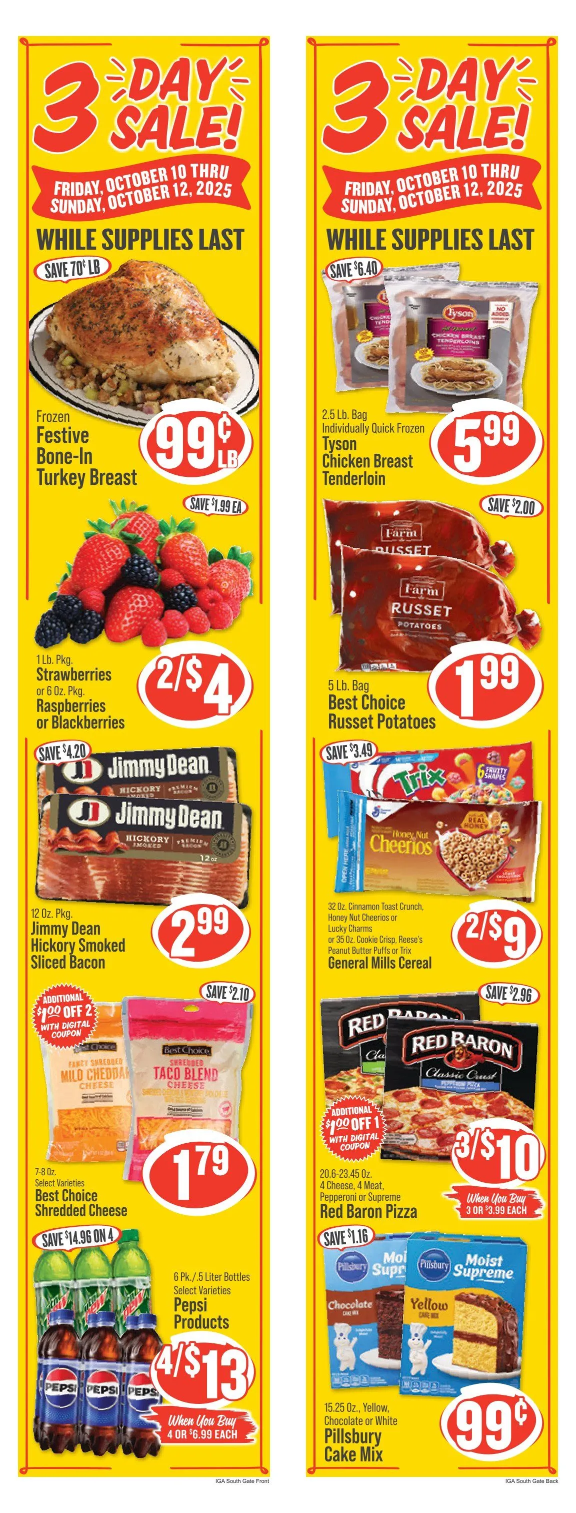 Weekly ad Hometown Market Sales from October 8 to October 14 2025 - Page 1