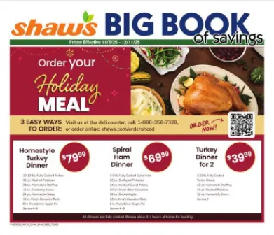 Weekly ad Shaw ´s Sales from November 5 to December 11 2025 - Page 1