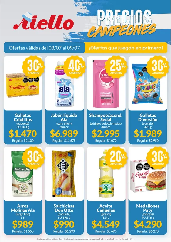 Ofertas de Ofertas Aiello Supermercados  5 de julio al 9 de julio 2026 - Página 1 del catálogo