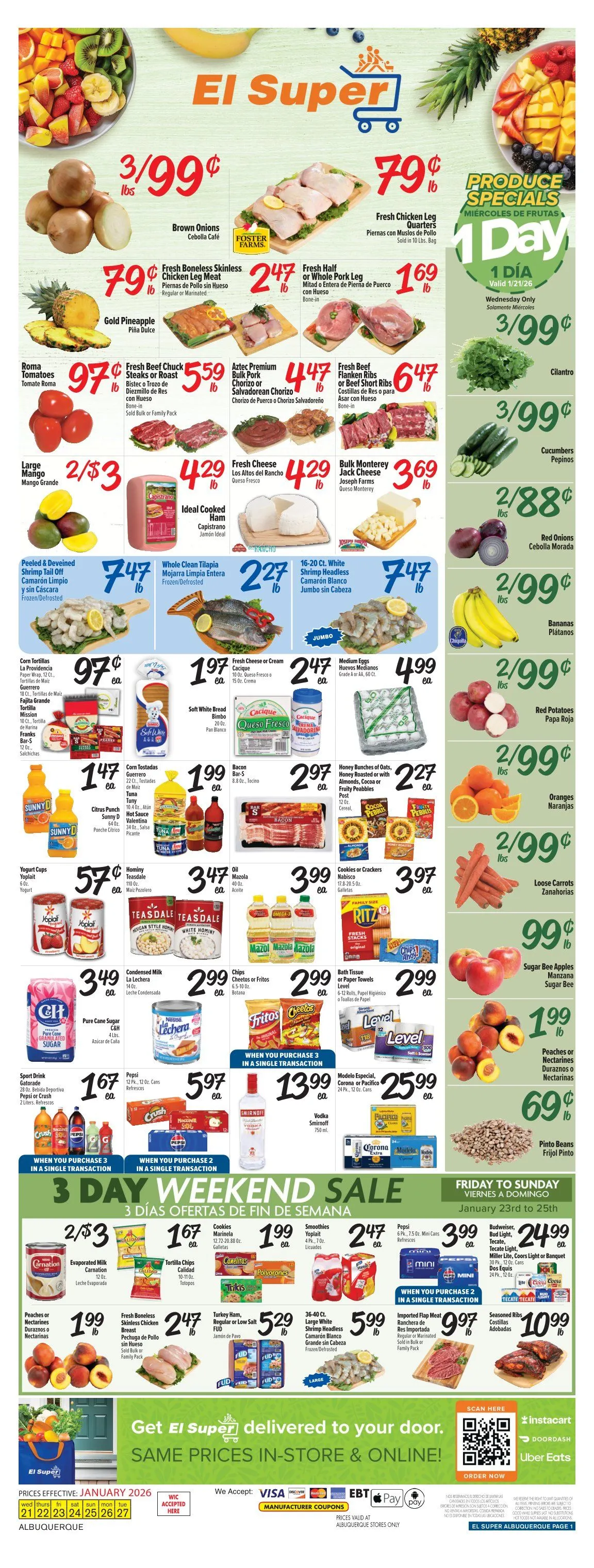 Weekly ad  El Super Sales from January 21 to January 27 2026 - Page 1