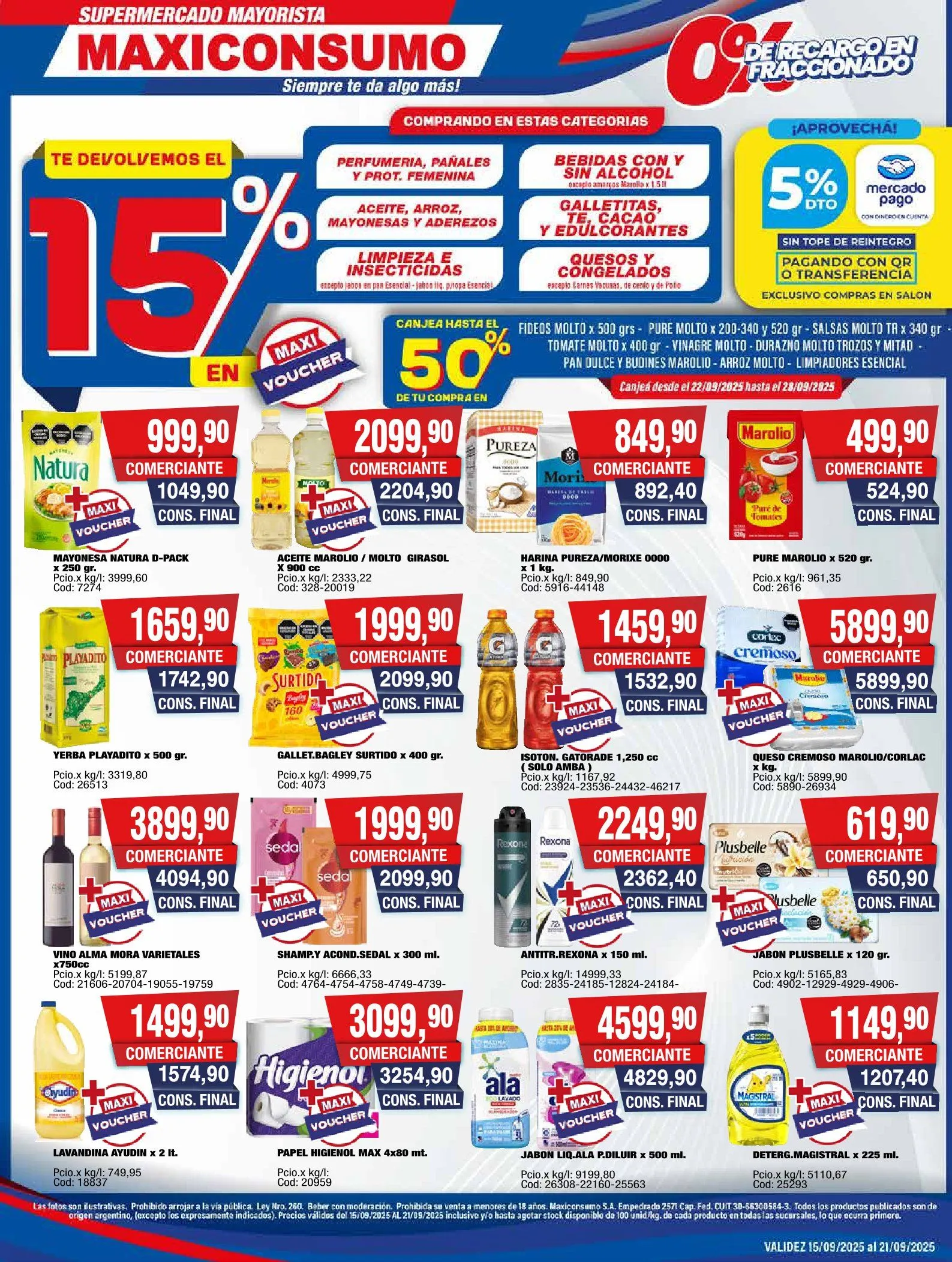 Ofertas de  Ofertas Maxiconsumo  15 de septiembre al 24 de septiembre 2025 - Página  del catálogo