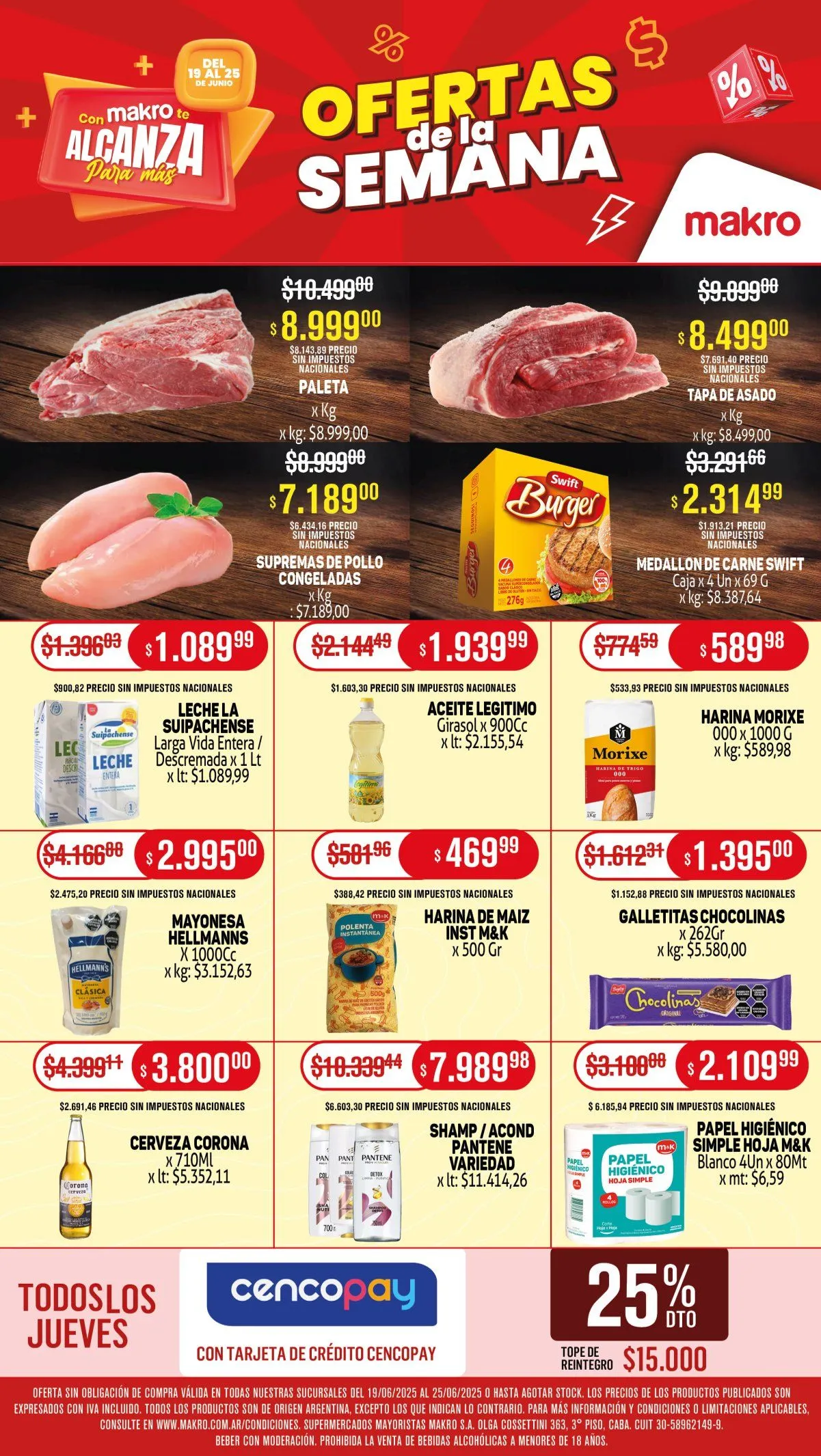 Ofertas de Makro Ofertas 19 de junio al 26 de junio 2025 - Página 1 del catálogo