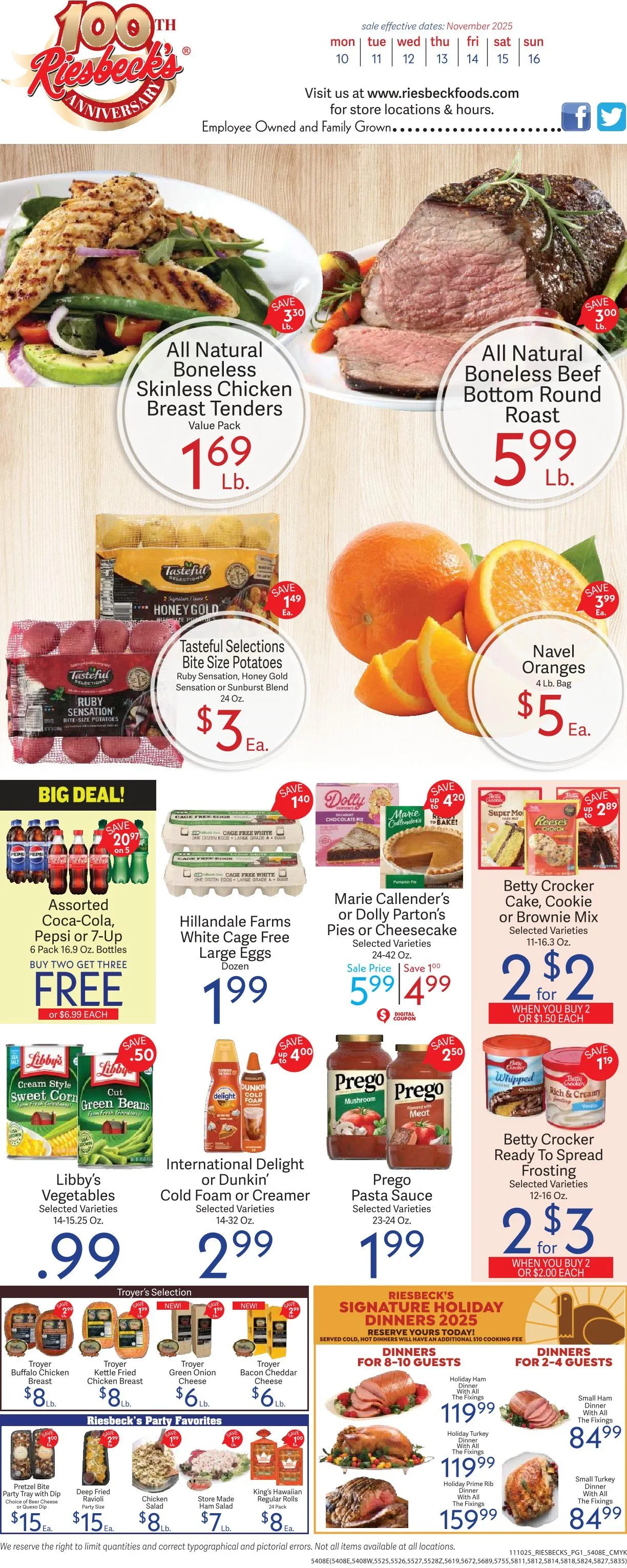 Weekly ad Riesbeck Sales from November 10 to November 16 2025 - Page 1