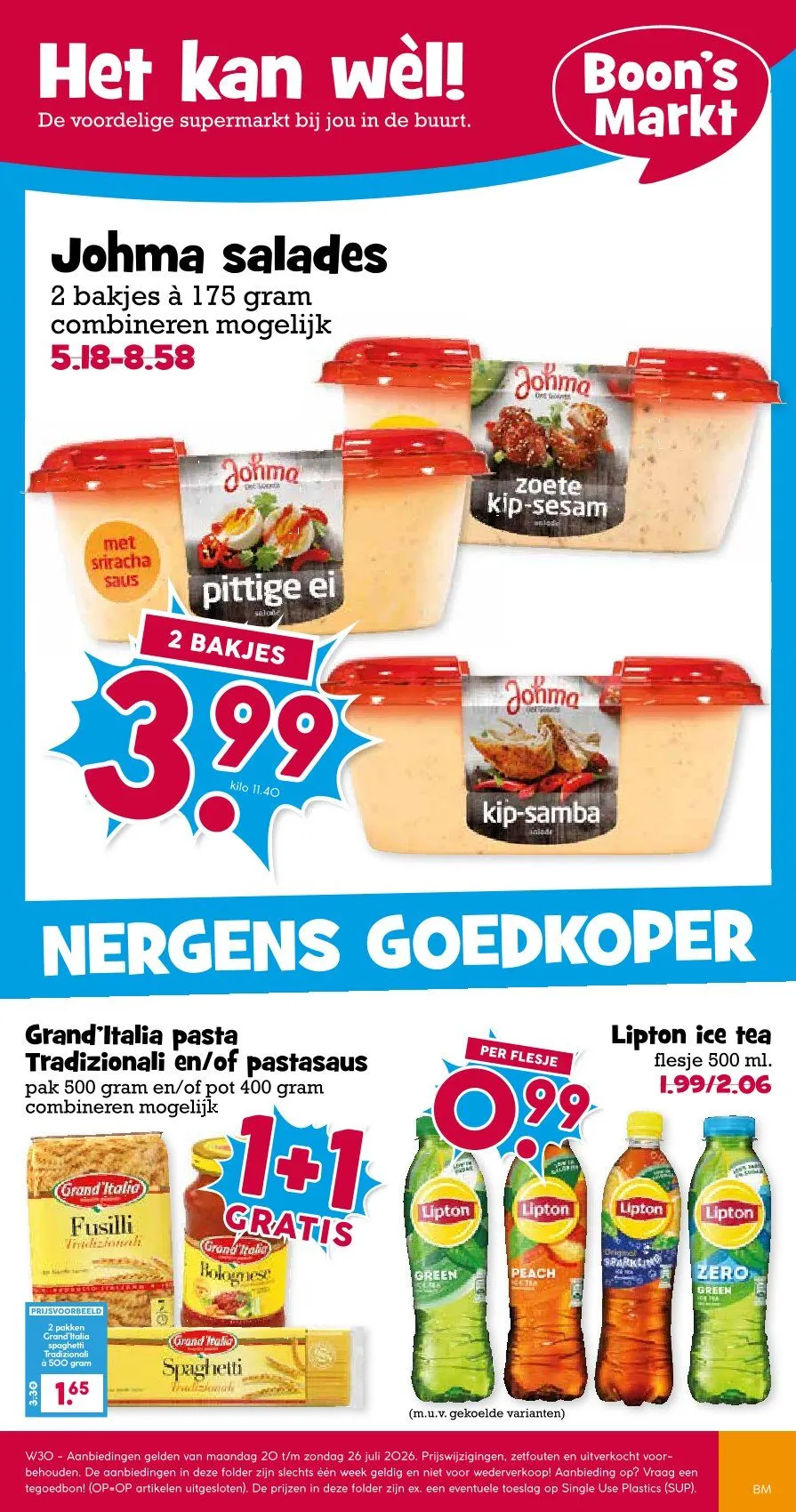 Boon's Markt folders van 20 juli tot 26 juli 2026 - Folder pagina