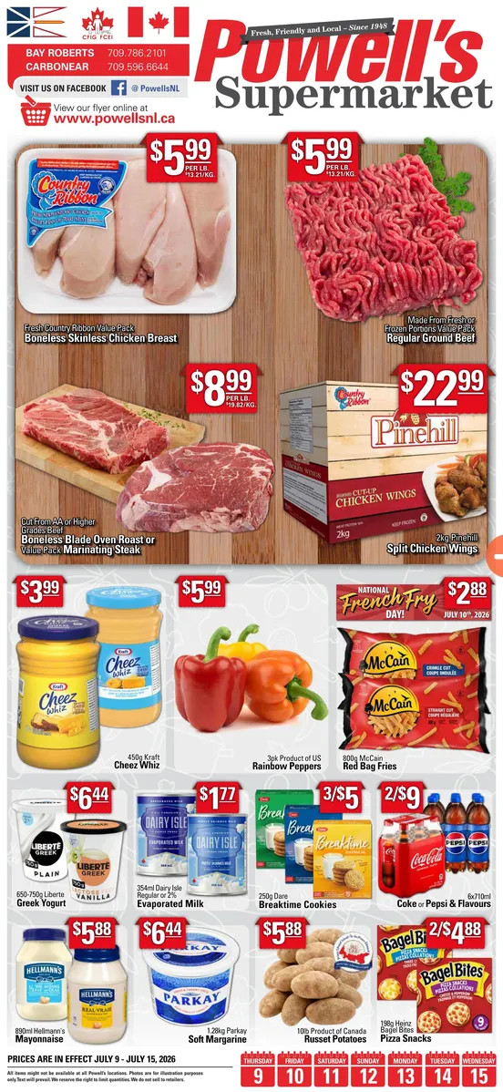  Powell's Supermarket Sales from July 9 to July 15 2026 - flyer page 