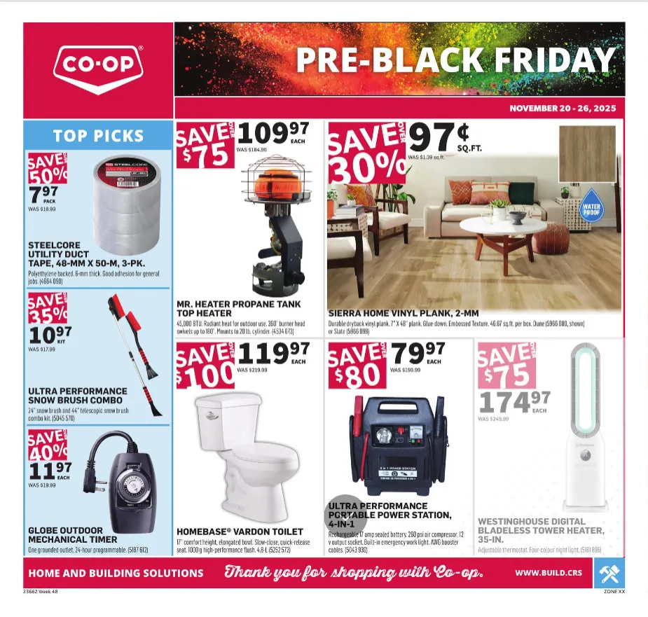 Co-op Home Centre Sales from November 20 to November 26 2025 - flyer page 1