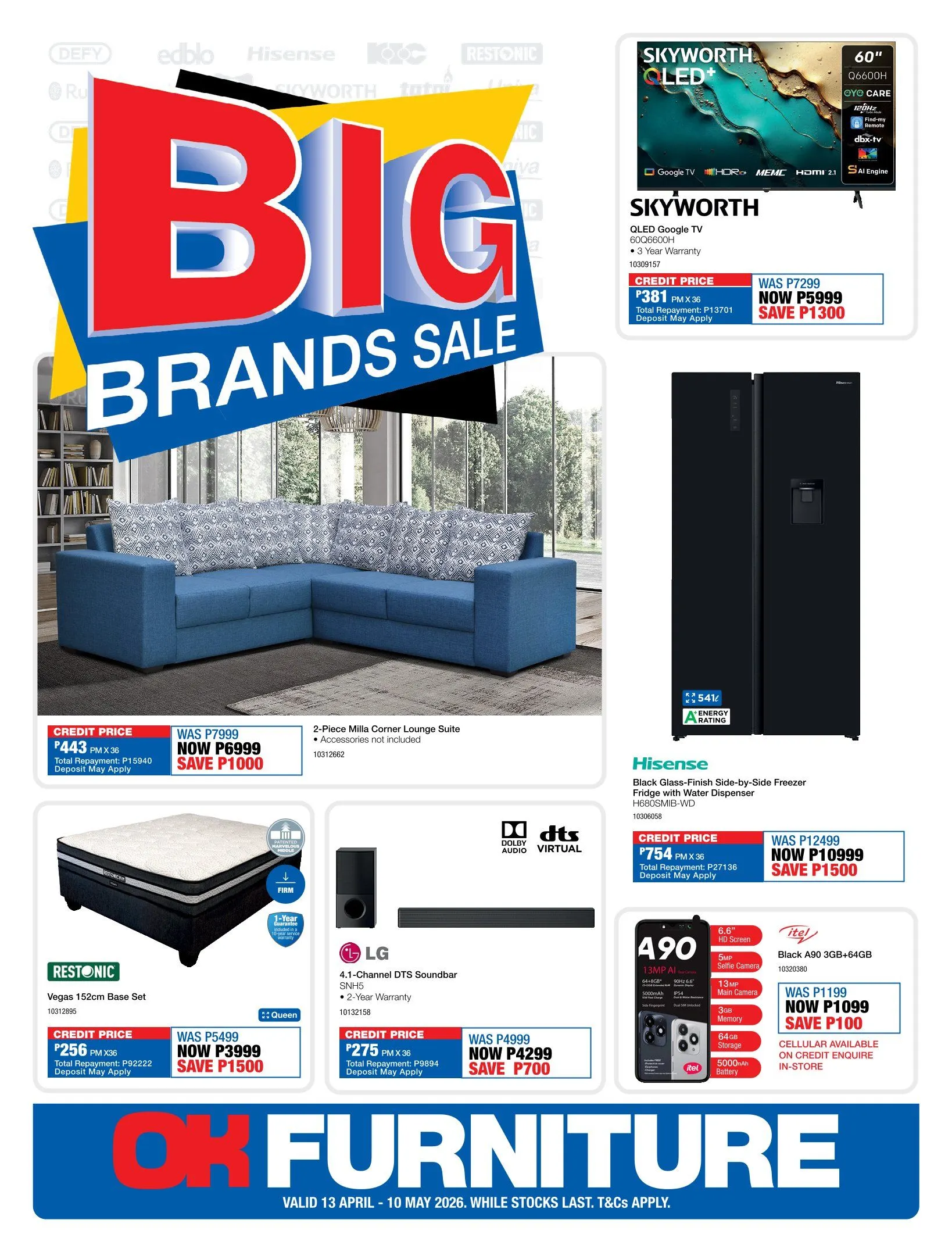 OK Furniture Sales from 13 April to 10 May 2026 - Catalogue Page 1
