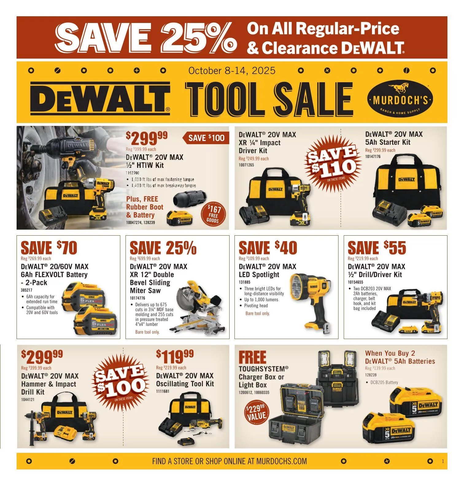 Weekly ad Murdoch’s Sales from October 8 to October 15 2025 - Page 1