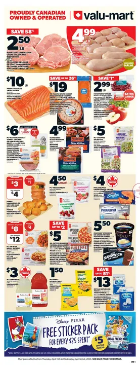 Valu Mart Sales from April 16 to April 22 2026 - flyer page 