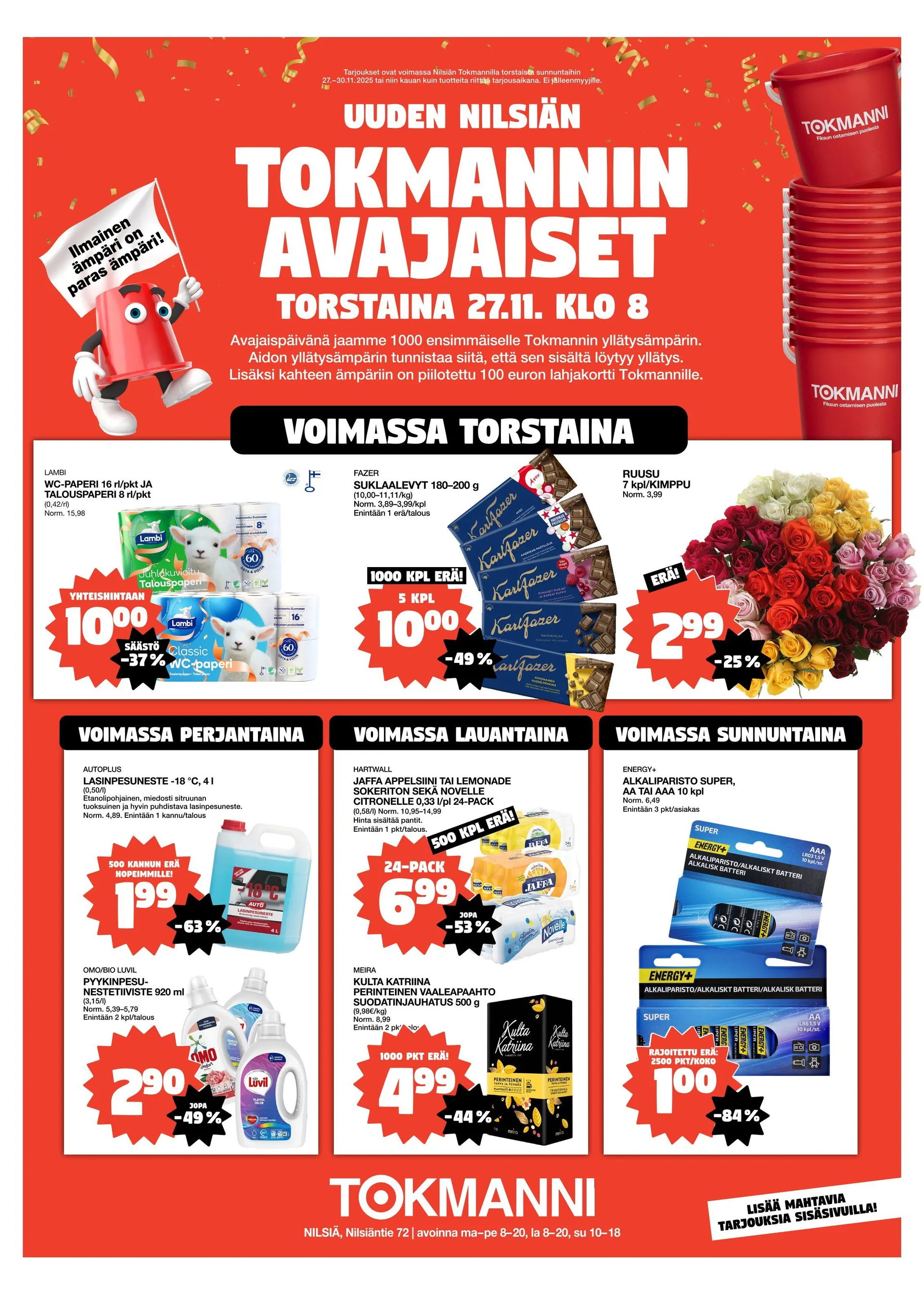  Tokmanni Tarjoukset - 27. marraskuuta 30. marraskuuta 2025