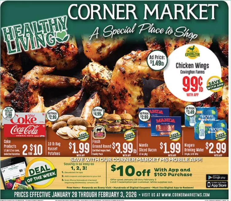 Weekly ad Corner Market Sales from January 28 to February 3 2026 - Page