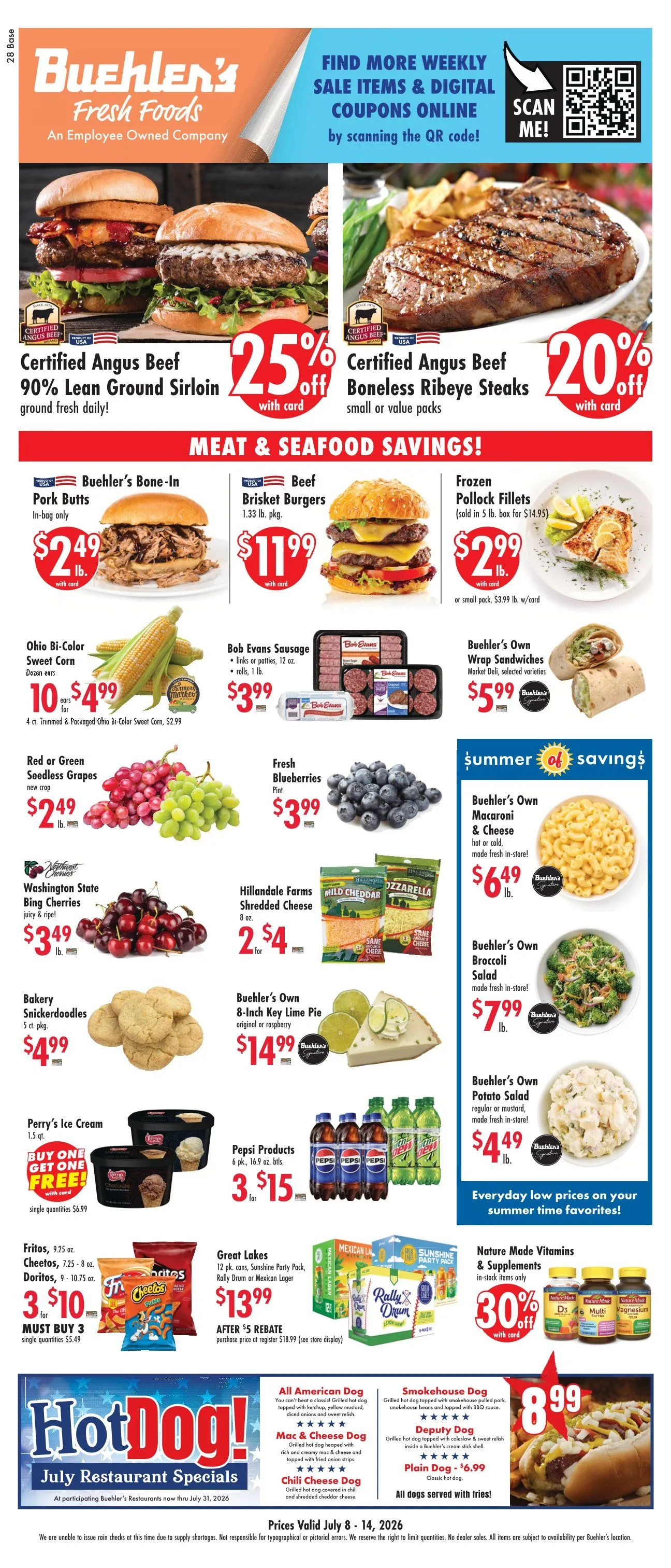 Weekly ad Buehler's Fresh Foods Sales from July 8 to July 14 2026 - Page