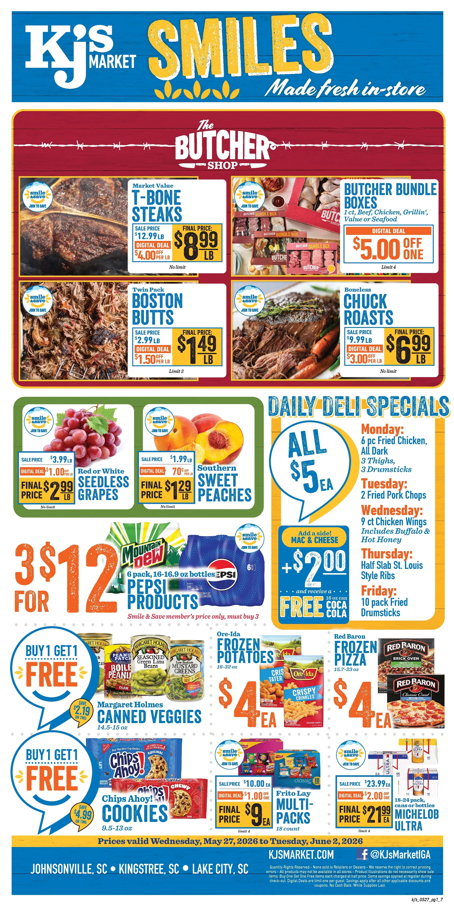 Weekly ad  KJ´s Market Sales from May 27 to June 2 2026 - Page 