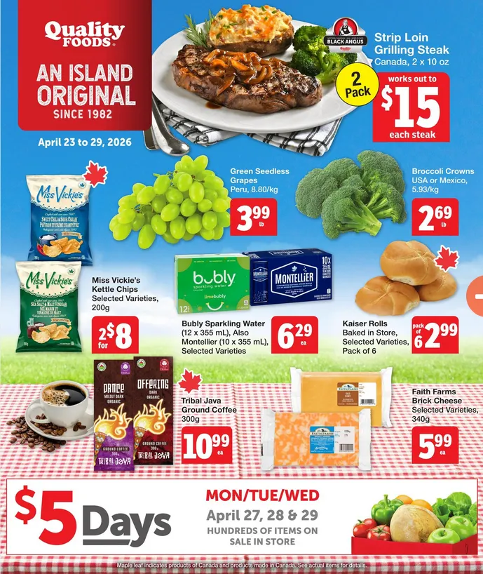 Quality Foods Sales from April 23 to April 29 2026 - flyer page 