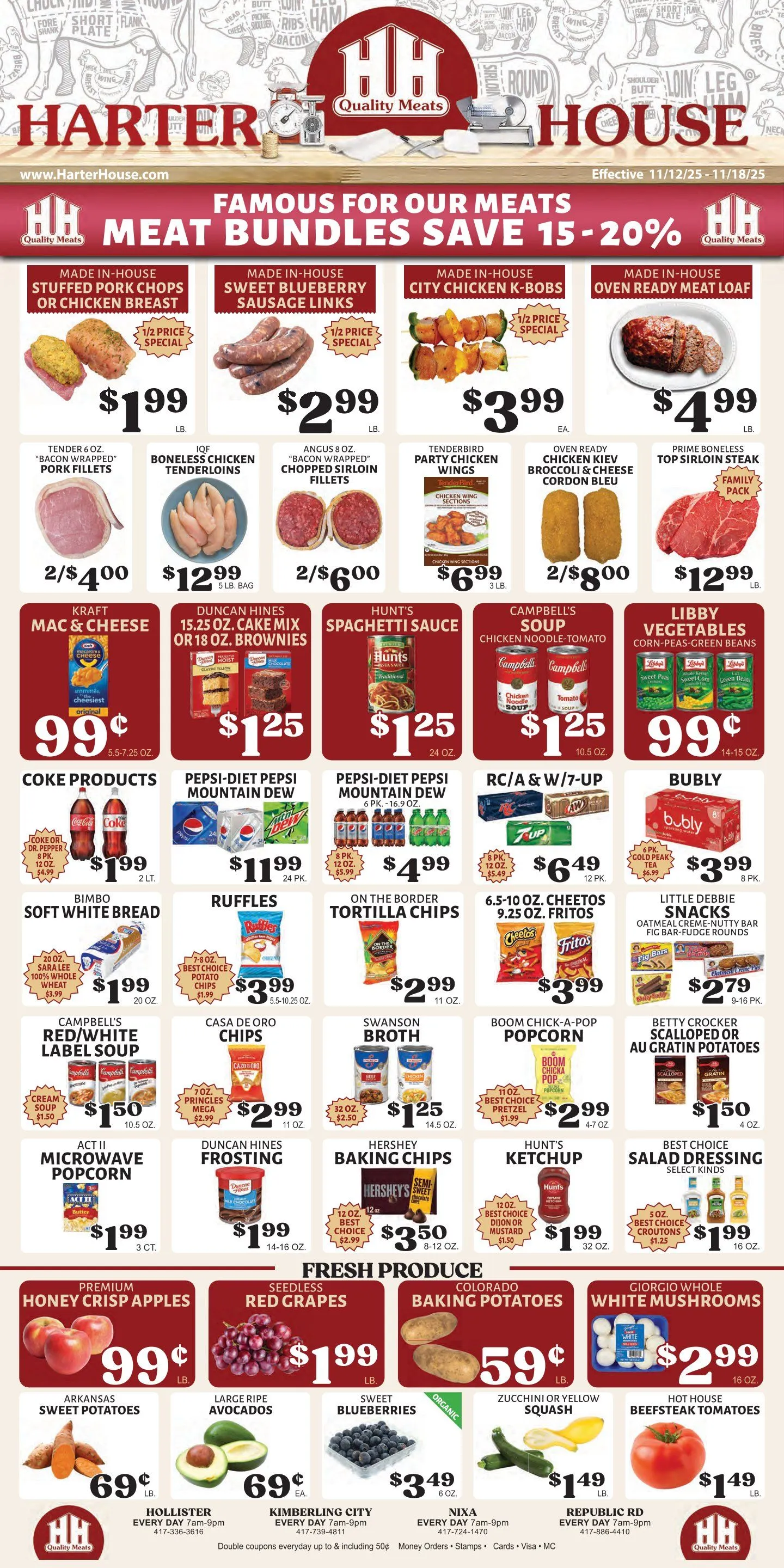 Weekly ad Harter House Sales from November 12 to November 18 2025 - Page 1