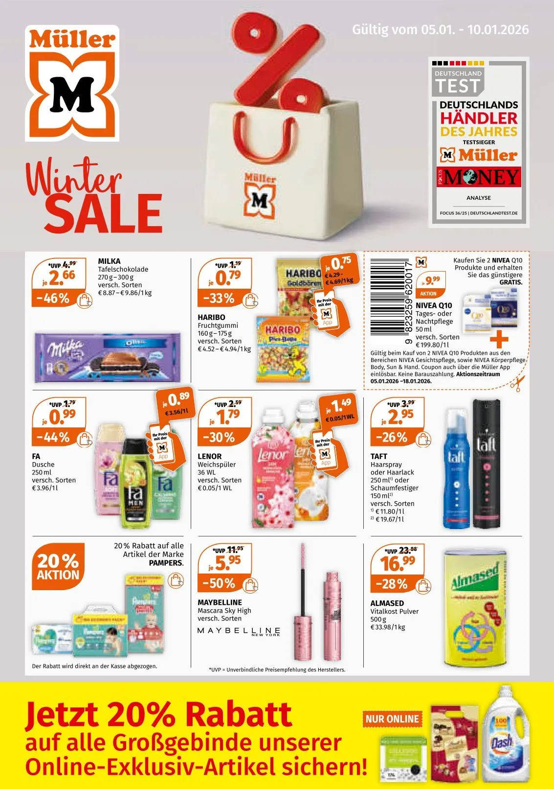 Müller Angebote von 5. Januar bis 10. Januar 2026 - Prospekt seite 