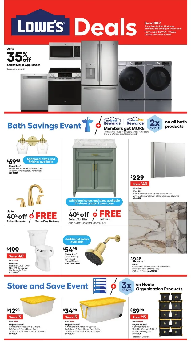 Weekly ad Lowe's Sales from January 28 to February 4 2026 - Page