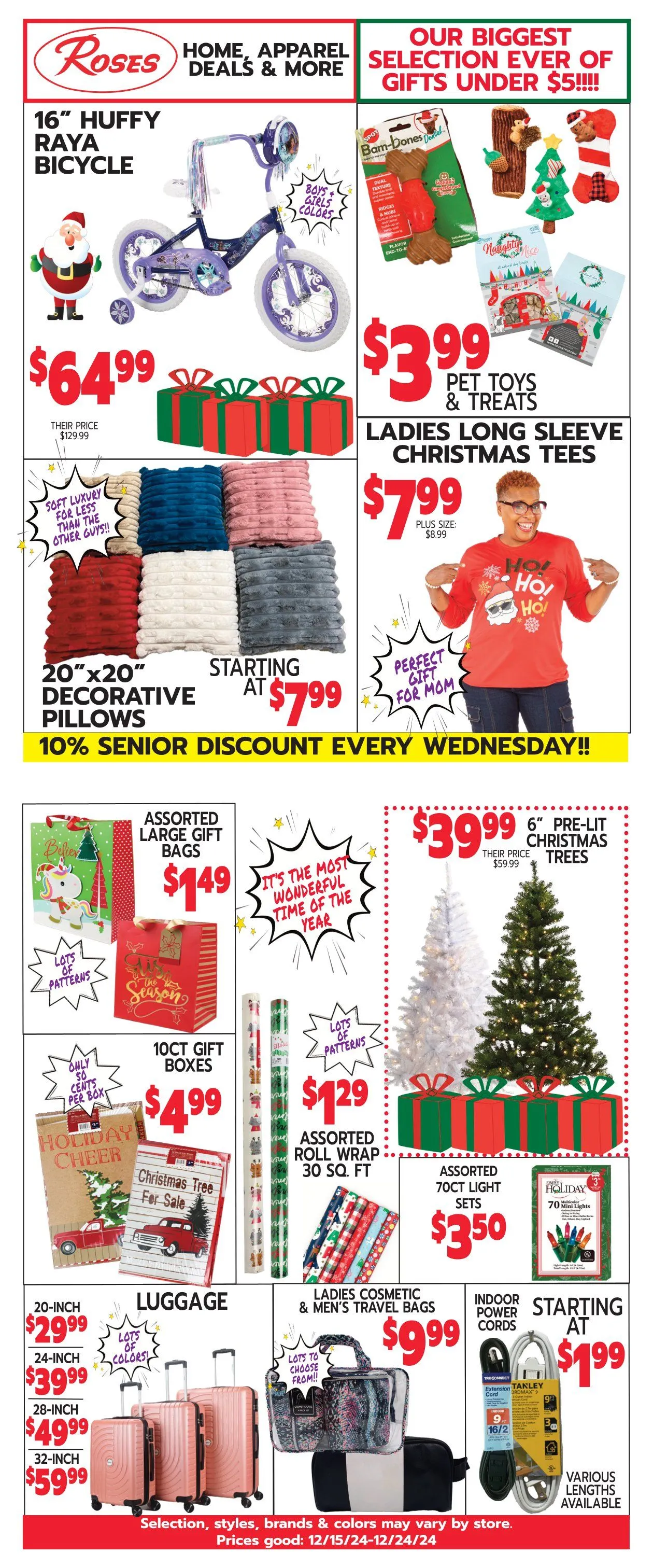 Weekly ad Roses Discount Store Weekly Ad from December 15 to December 24 2024 - Page