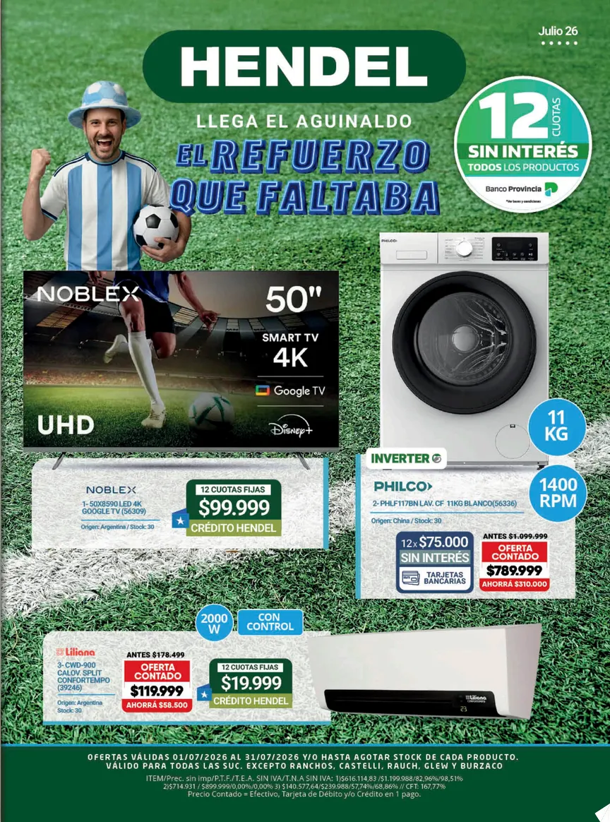 Ofertas de Ofertas Hendel 1 de julio al 31 de julio 2026 - Página 1 del catálogo
