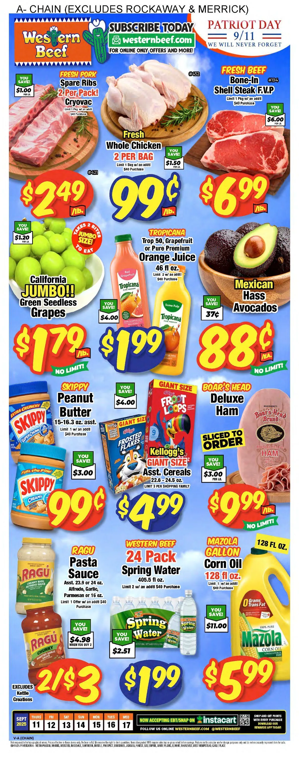 Weekly ad Western Beef Sales from September 11 to September 17 2025 - Page 1