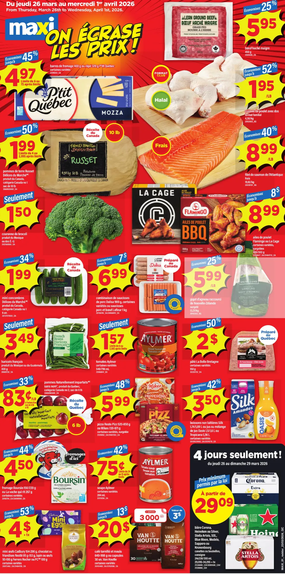 Maxi Sales from March 26 to April 1 2026 - flyer page 1