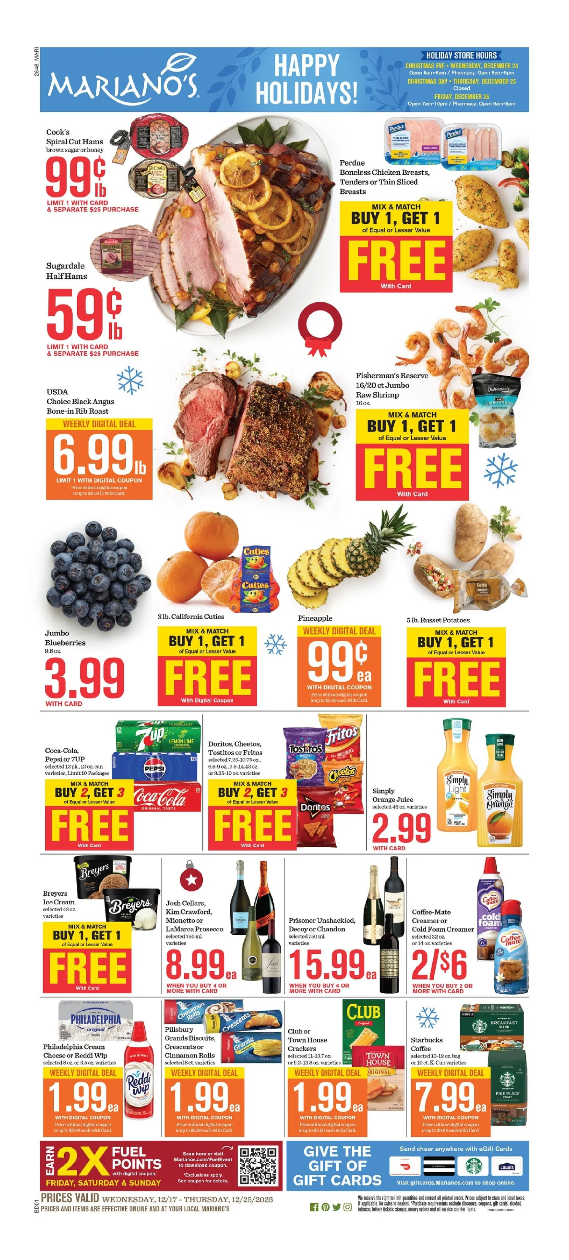 Weekly ad Mariano's Sales from December 17 to December 25 2025 - Page 1