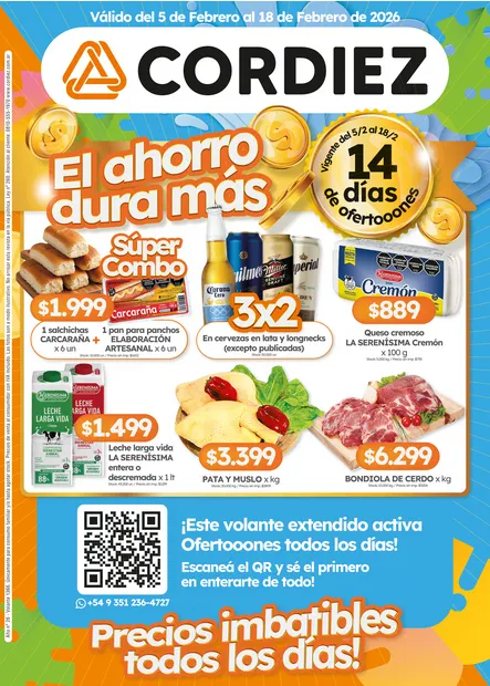 Ofertas de Ofertas Cordiez 5 de febrero al 18 de febrero 2026 - Página  del catálogo