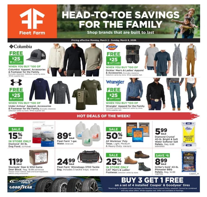 Weekly ad Fleet Farm Sales from March 2 to March 8 2026 - Page