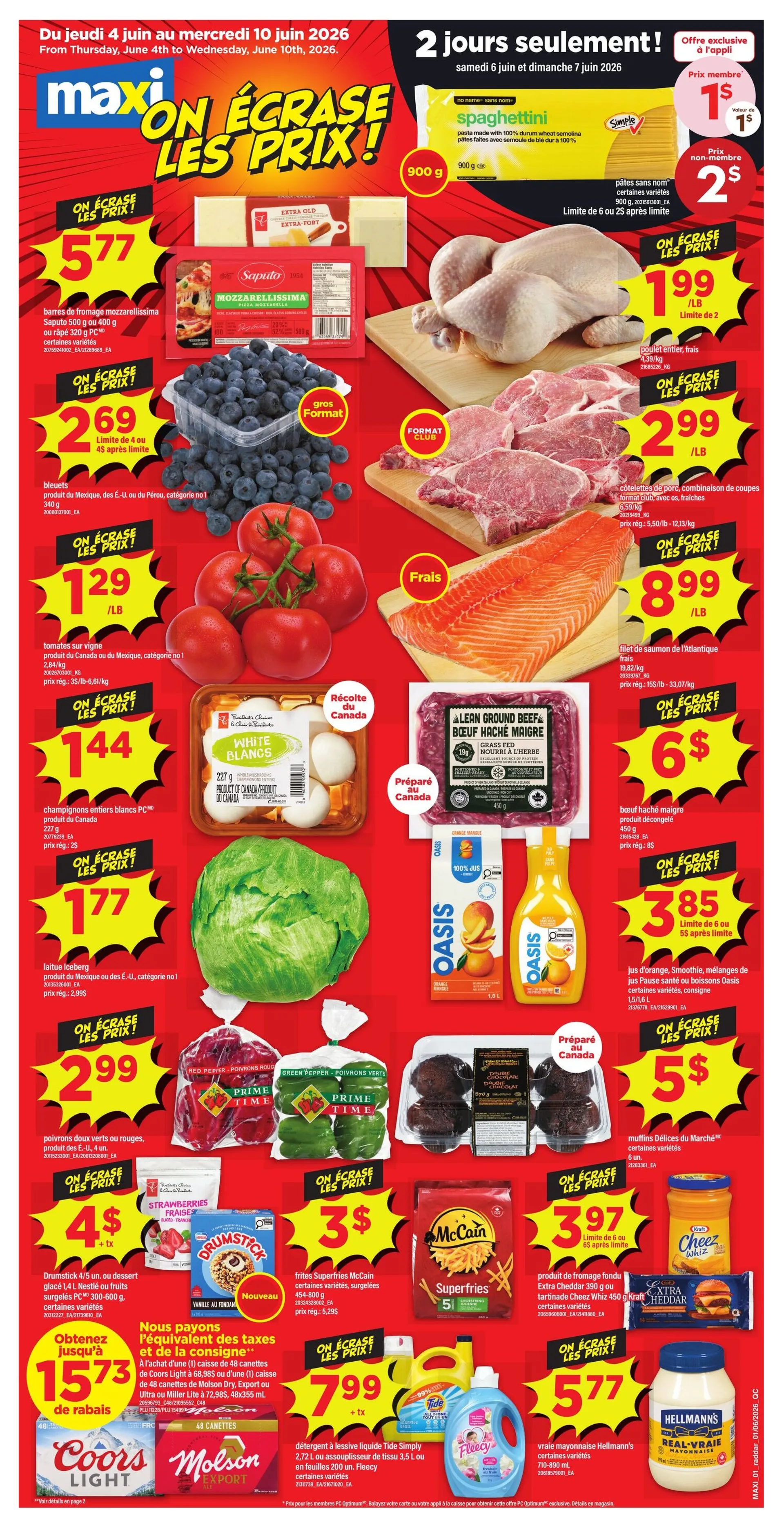 Maxi Sales from June 4 to June 10 2026 - flyer page 1
