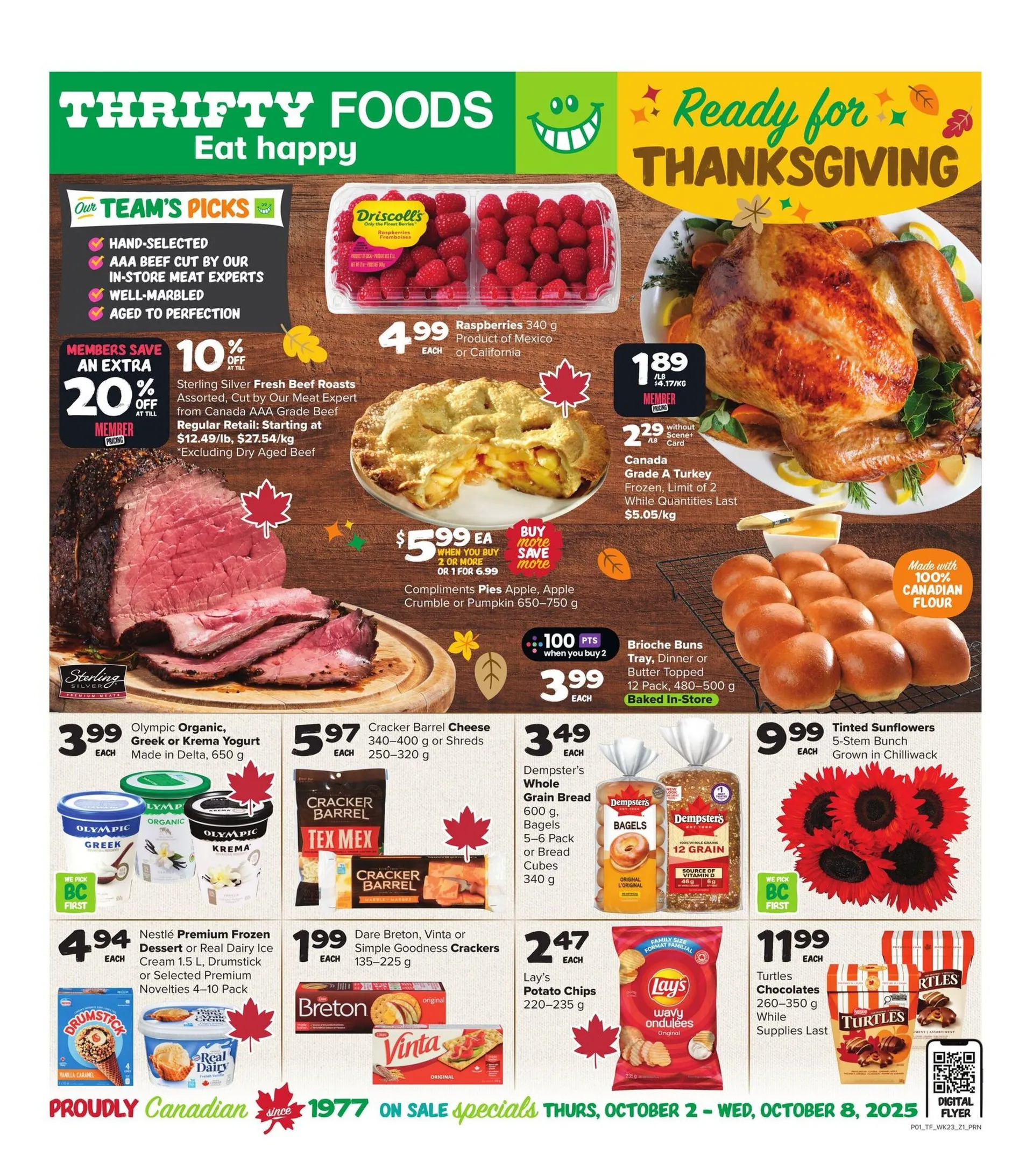 Thrifty Foods Sales from October 1 to October 8 2025 - flyer page 1