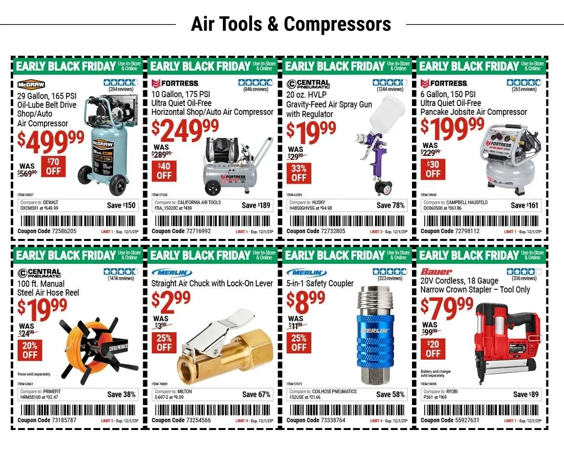 Weekly ad Harbor Freight Sales from November 10 to December 1 2025 - Page 1