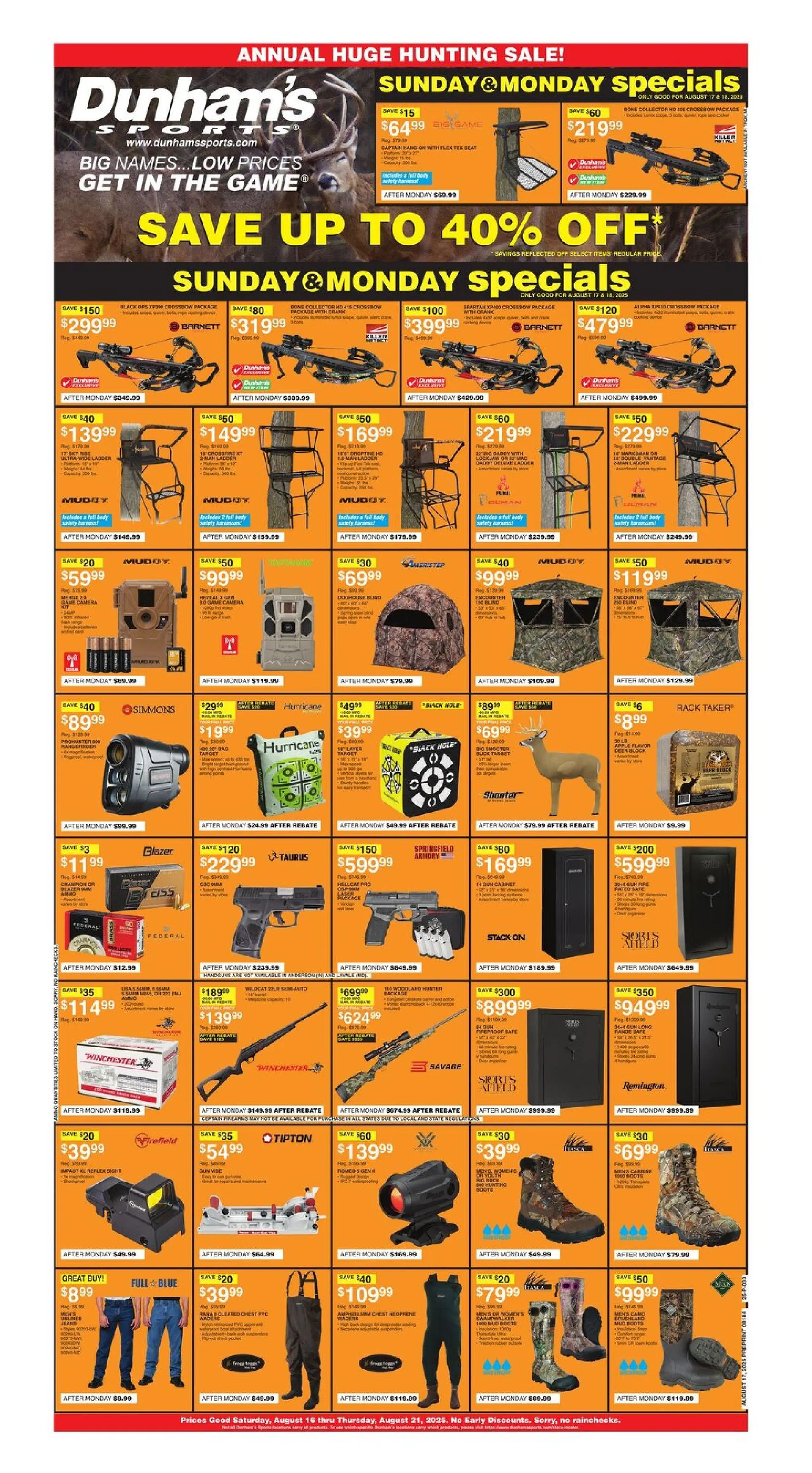 Weekly ad Dunham's Sales from August 18 to August 24 2025 - Page 