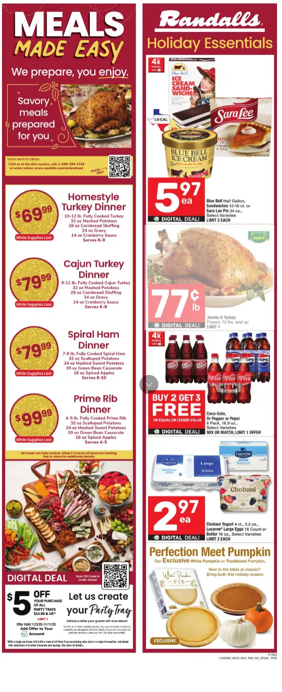 Weekly ad Randalls Sales from November 5 to November 11 2025 - Page 1