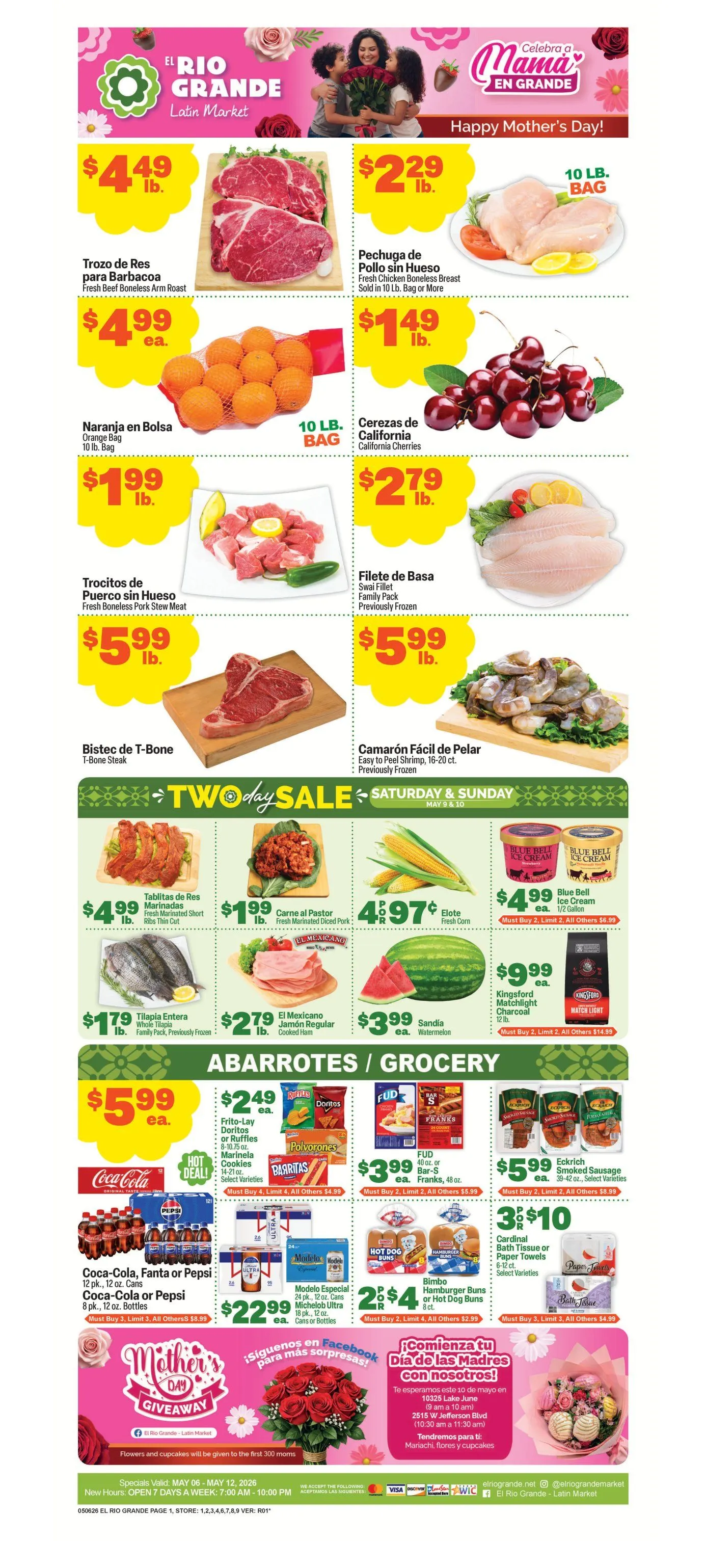 Weekly ad El Rio Grande weekly ads from May 6 to May 12 2026 - Page 1