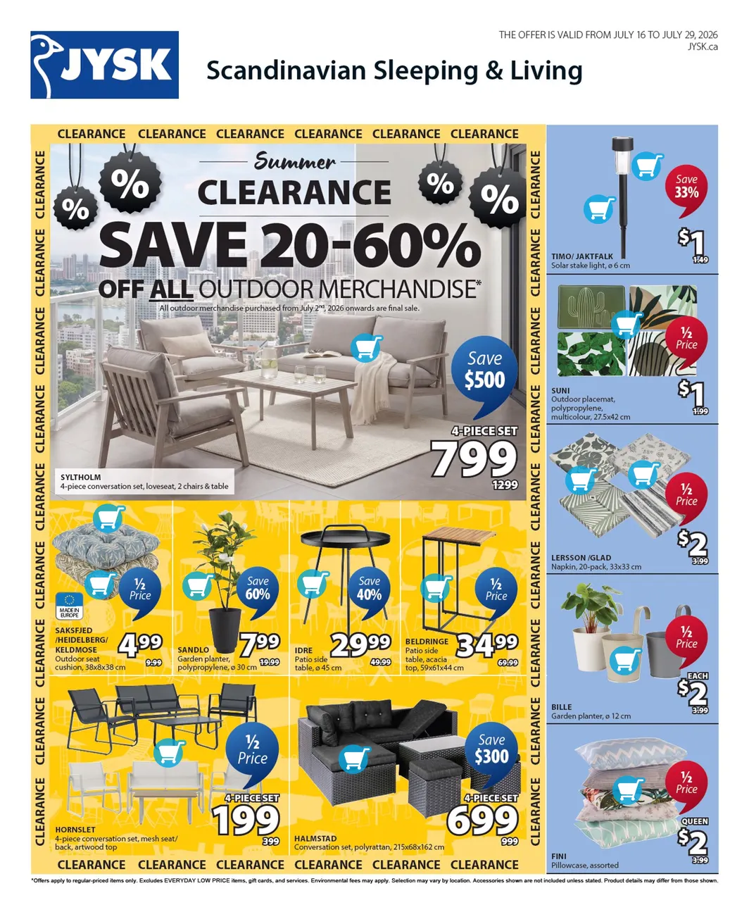 JYSK Sales from July 16 to July 29 2026 - flyer page 1
