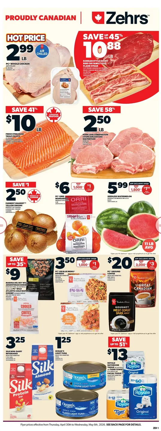 Zehrs Sales from April 30 to May 6 2026 - flyer page 