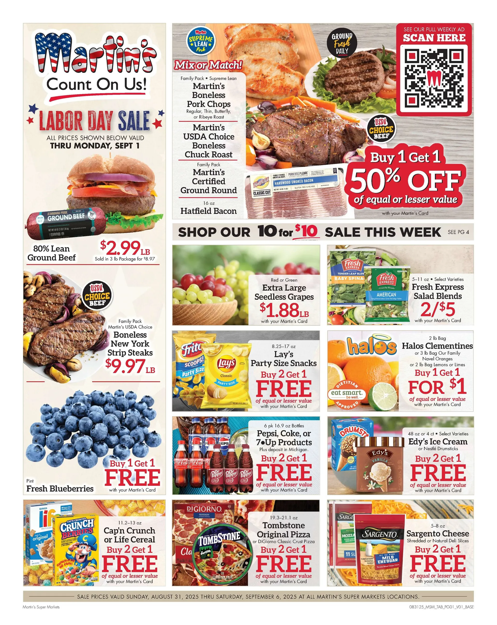 Weekly ad Martin’s SalesMartin’s  from August 28 to September 6 2025 - Page 1