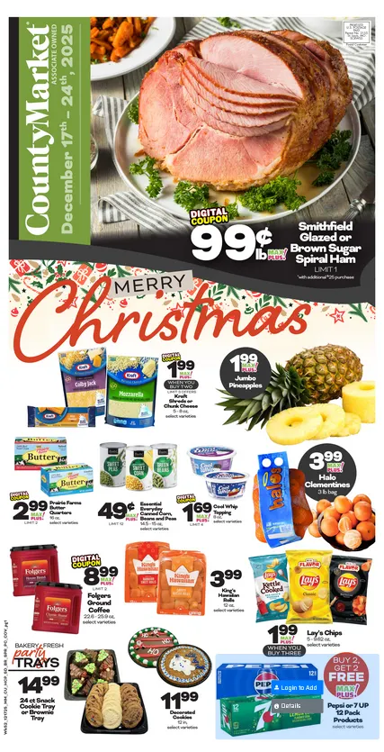 Weekly ad County Market Sales from December 17 to December 24 2025 - Page 1