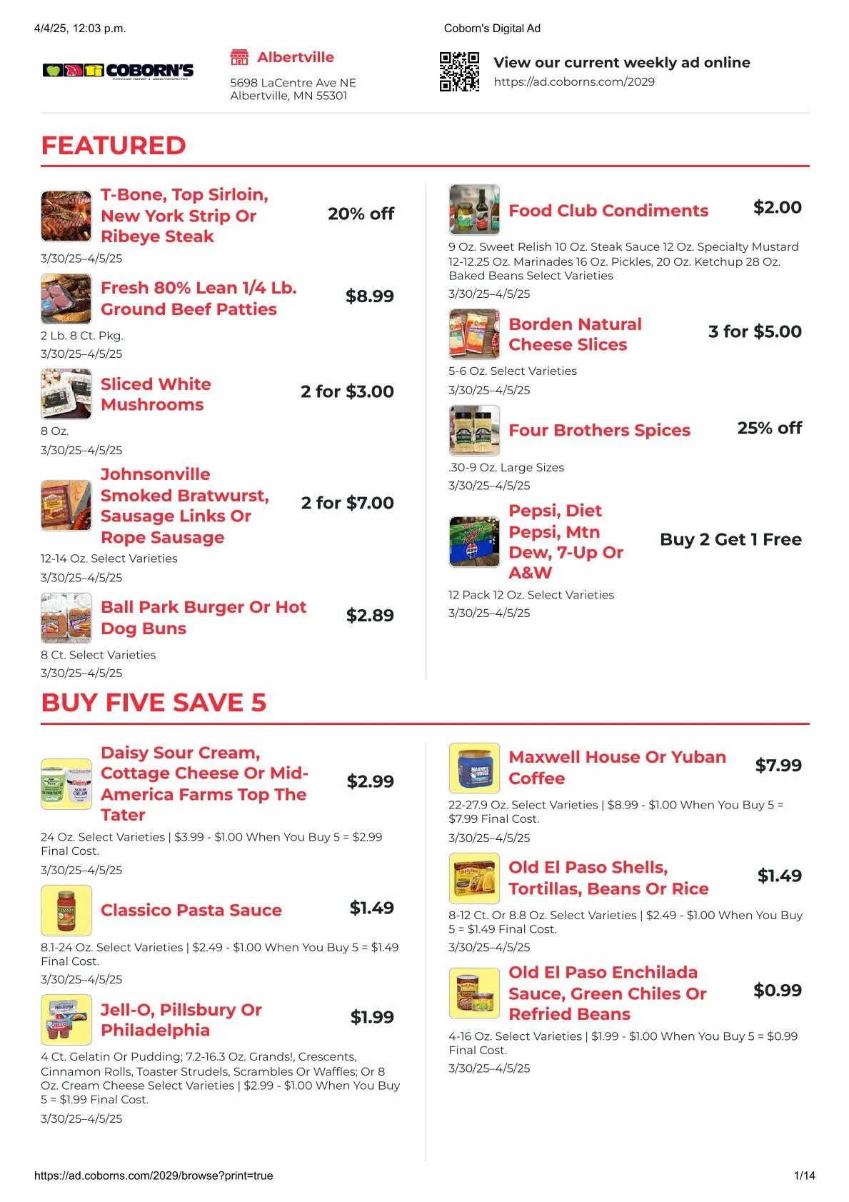 Weekly ad Coborn's Deals from April 4 to April 5 2025 - Page 