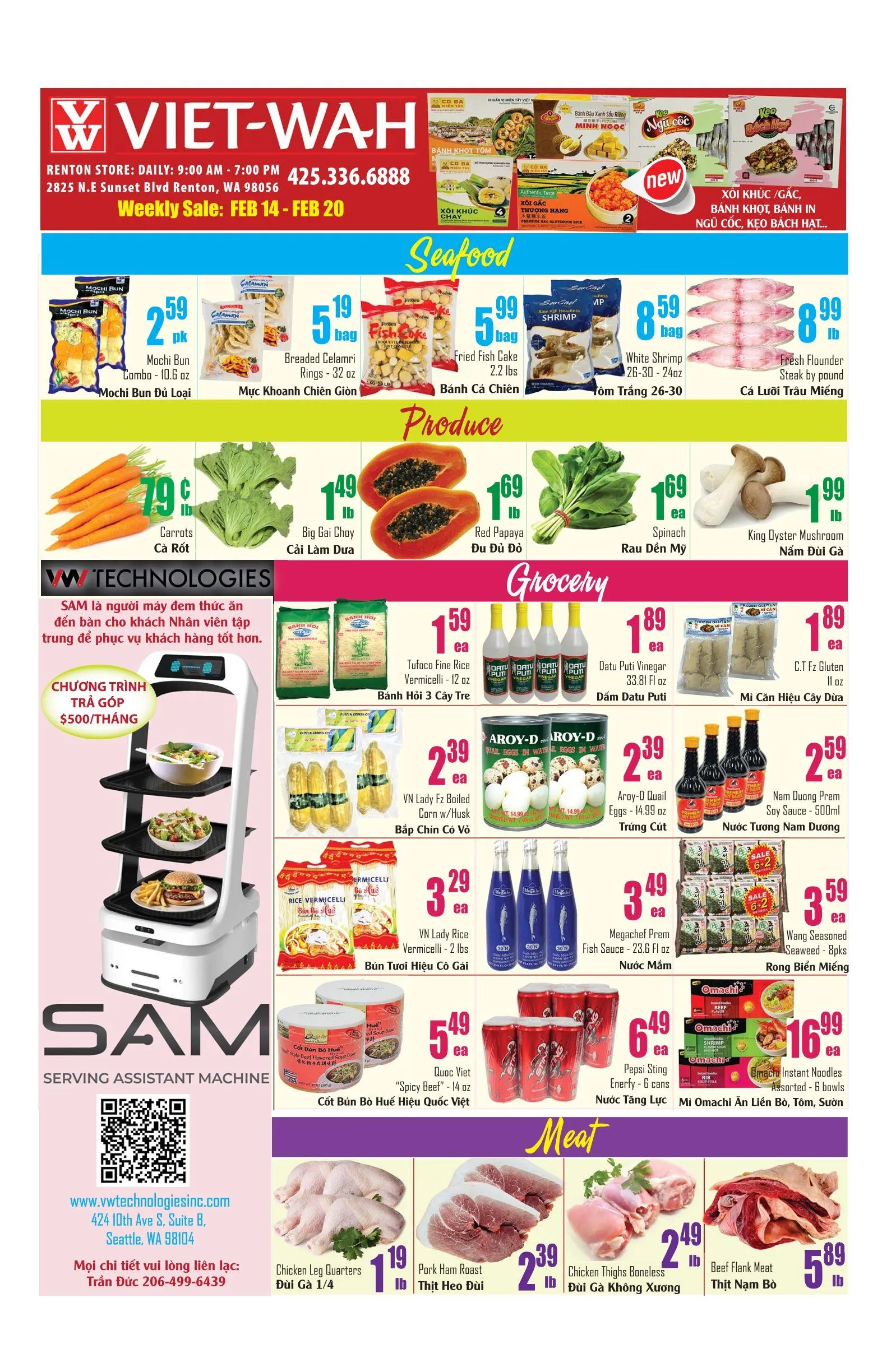 Weekly ad Viet Wah Supermarket Sales from February 14 to February 20 2025 - Page 