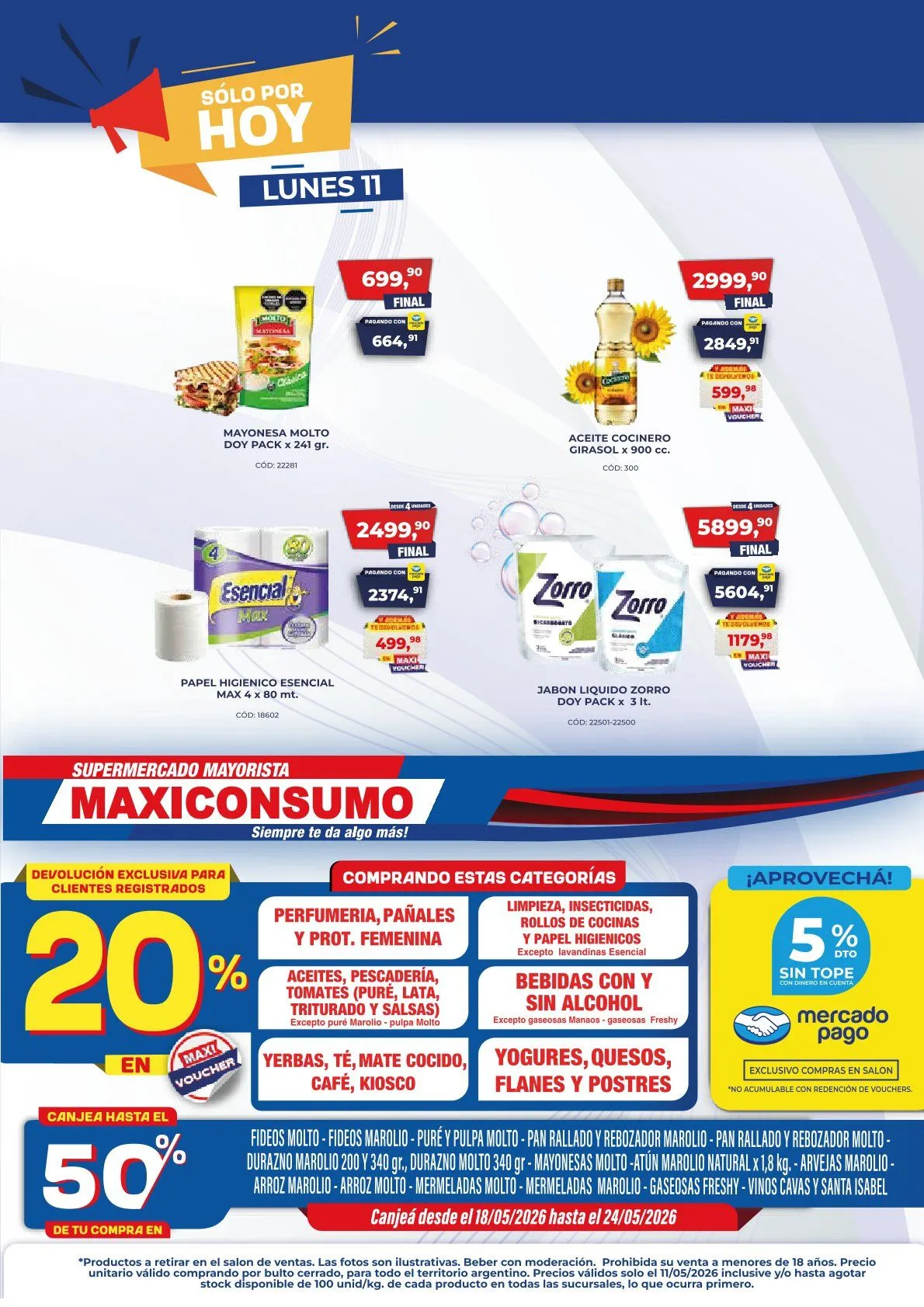 Ofertas de Maxiconsumo Ofertas 18 de mayo al 24 de mayo 2026 - Página 1 del catálogo