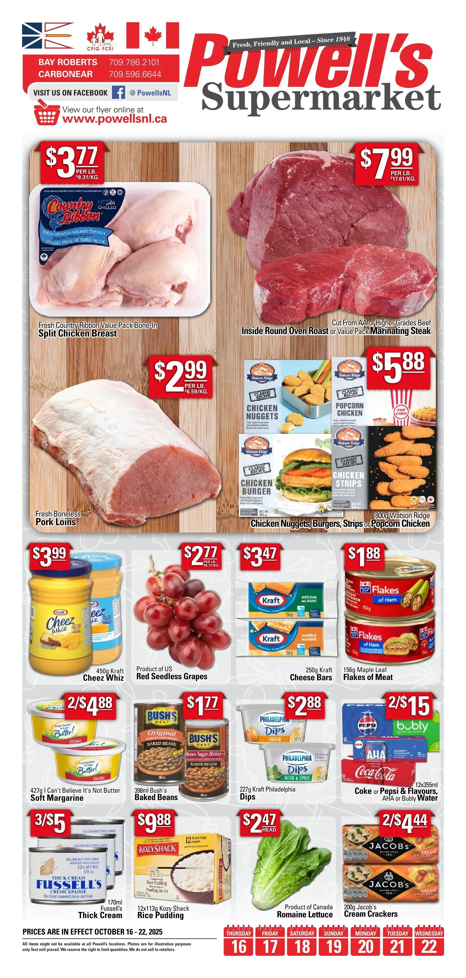 Powell's Supermarket Sales from October 16 to October 22 2025 - flyer page 